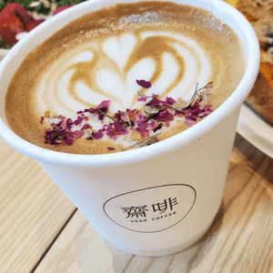 用心小店的 Rose Latte ❤☕