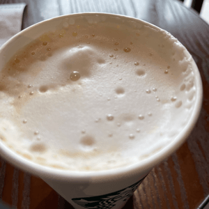 H. Cappuccino with white wrap~
#Starbucks #Fi...