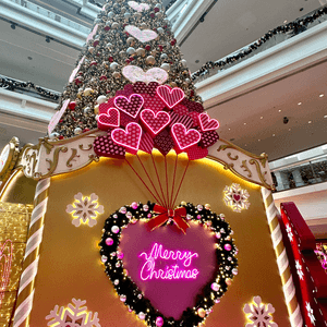 Festival Walk’s giant Christmas tree, the ta...