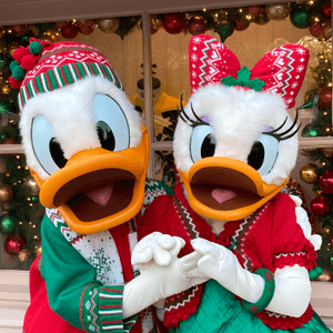 聖誕佳節 Donald Duck同Daisy...
