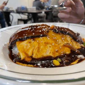 【土瓜環茶記🍛】平價蛋包鰻魚飯～