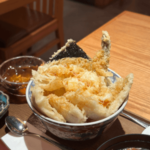 日本產稀有豚肉天丼定食