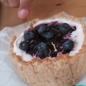 美到不行的藍莓芝士蛋糕 

#放鬆下...