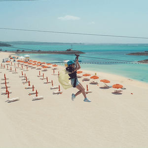 體驗海上zip line 🥰