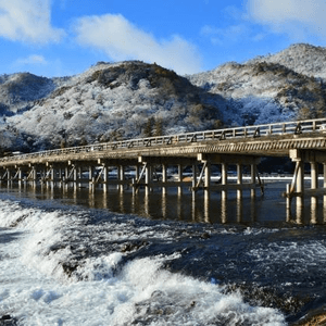 冬天的渡月橋