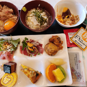 🏆九州No.1 酒店自助早餐 🎏有魚生！超豐富！