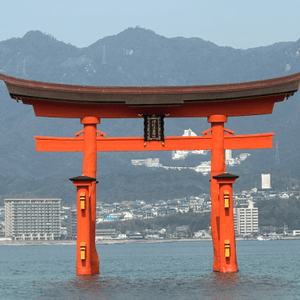 水中鳥居⛩️美麗的巖島神社