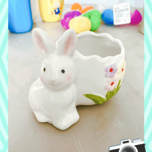 《超可愛》復活兔🐰陶瓷花盤😍😍😍