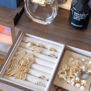 高質淘寶✨經典復古多層木製首飾盒