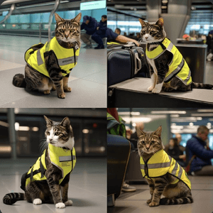 荷蘭機場新添海關貓