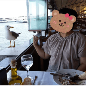 土耳其海邊餐廳，勁多海鷗陪你