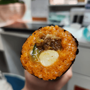 邪惡🤤超級芝士泡菜牛肉拌飯韓式手卷