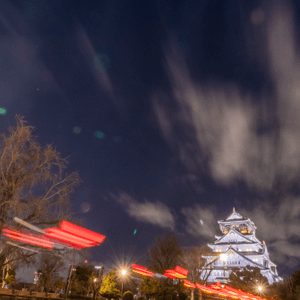 夜遊大阪城