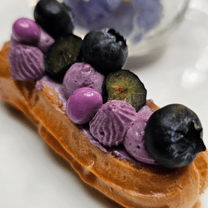 唔知點解鍾情紫色甜品
這個紫薯藍莓eclai...