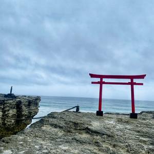 在海邊上的鳥居⛩️