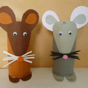 【親子手工】簡易可愛小老鼠製作