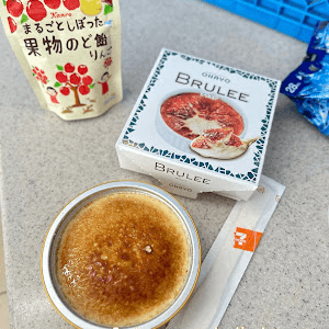 【2023 日本 東京自由行】日本便利店。美食篇 ♥ Ohayo Creme Brulee 焦糖布甸雪糕