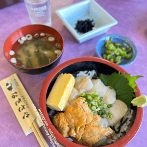 東京近郊💕 銚子。望著海景食午餐 🍱 海膽帆立貝丼