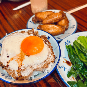 米飯小偷 肉餅豬油撈飯