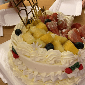 復古精緻奶油生日蛋糕🎂～口感細膩、水果新鮮🍓！