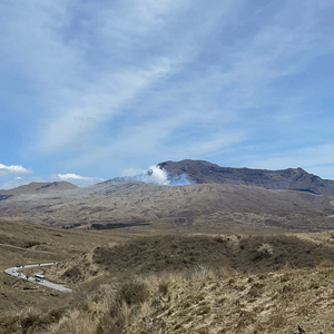 日本最南站及阿蘇火山，藍天白雲最適...