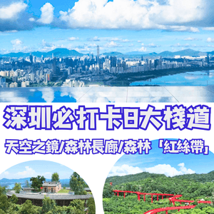 深圳必打卡8大棧道🗺️👟天空之鏡/森林長廊/森林「紅絲帶」🎀