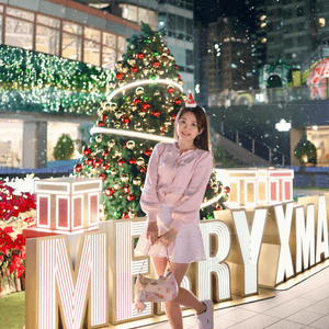 飄雪❄️聖誕樹🎄❤️聖誕花海🌺