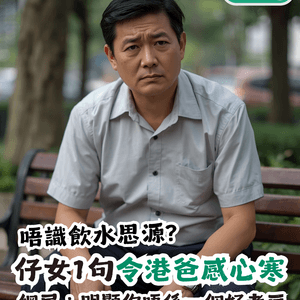 仔女1句令港爸感心寒 網民斥責：明顯你都唔係一個好老豆