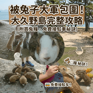 被兔子大軍包圍！大久野島完整攻略（附買兔糧、免費接駁車秘訣）