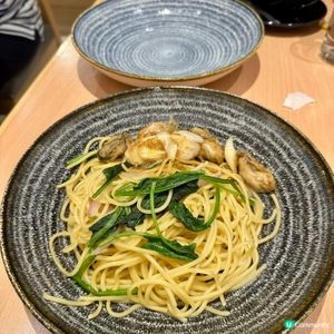 香煎蠔肉意粉😋，銅鑼灣崇光必食推介！🤤 