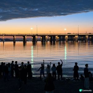 前海石公園：市區看海日落絕景！🌅🌊