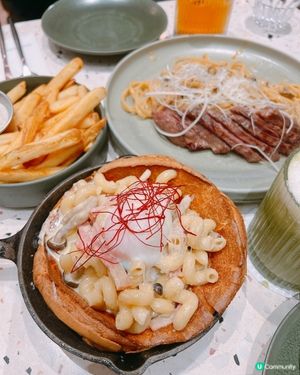 荃灣荃新天地好味推介✨煙肉溫泉蛋扭扭通配荷蘭鬆餅🥞🤤🤤🤤