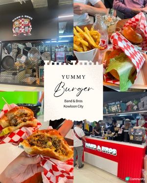 超正新鮮burger薯條😋