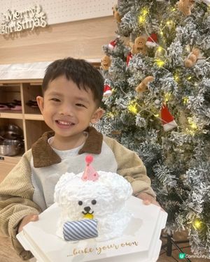 整蛋糕嘅親子時光 🐶🎂 吹嗶嗶小狗蛋糕挑戰成功！