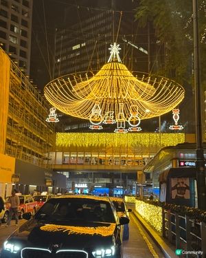 ✨中環遮打道聖誕華麗吊燈💖✨