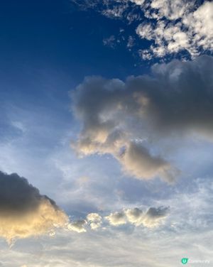 青馬大橋黃昏🌇  藍天白雲☀️  熱辣辣🔥