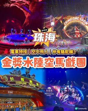 珠海高質得獎馬戲團🌟人均二百五就得到？