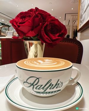 中環Ralph’s 咖啡心形拉花！$50有找歎玫瑰枱打卡🌹