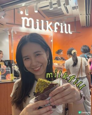 Milk Fill開心果拿破崙泡芙💚✨