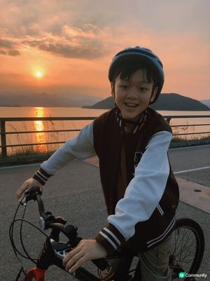 假期好去處——大美督踩單車睇日落享受家庭樂