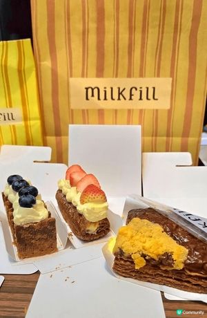 今日去咗尖沙咀新開嘅甜品店Milkfill💖，主打創意法式