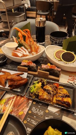 殿•大喜屋日式放題 

高質魚子醬、海膽、刺身、長腳蟹任