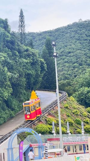 好似嚟到斧山坐小火車🚂🚂🚂快衝呀🤩🤩