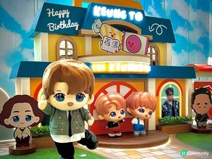 一齊去姜濤生日展🎉 糖紙幫手影相 📸