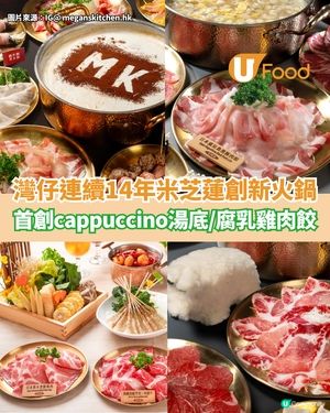 灣仔連續14年米芝蓮創新火鍋 首創cappuccino湯底/腐乳雞肉餃