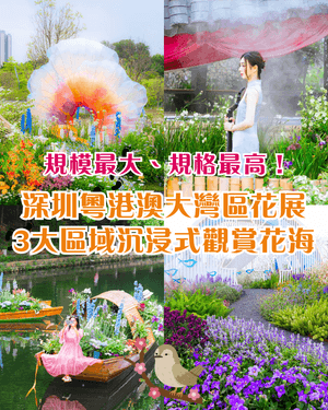 深圳粵港澳大灣區花展開幕💐31座花園規模最大‼️船上打卡一秒穿越江南😍
