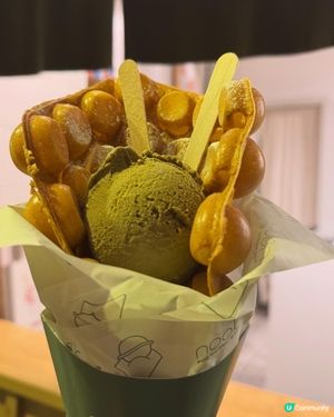 堅尼地城必食！雞蛋仔配雪糕🍦，正呀！😋