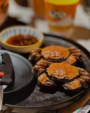 呢度有高質和牛🐂比我瘋狂食，仲有大閘蟹送😍