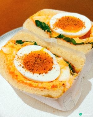 銅鑼灣新開cafe🇭🇰爆餡日式明太子蛋沙律三文治🥪
