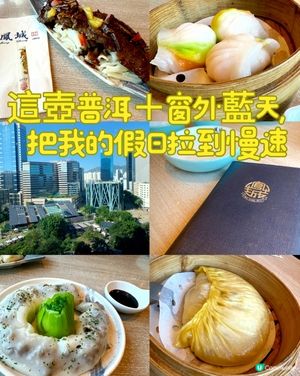 這壺普洱＋窗外藍天，把我的假日拉到慢速
